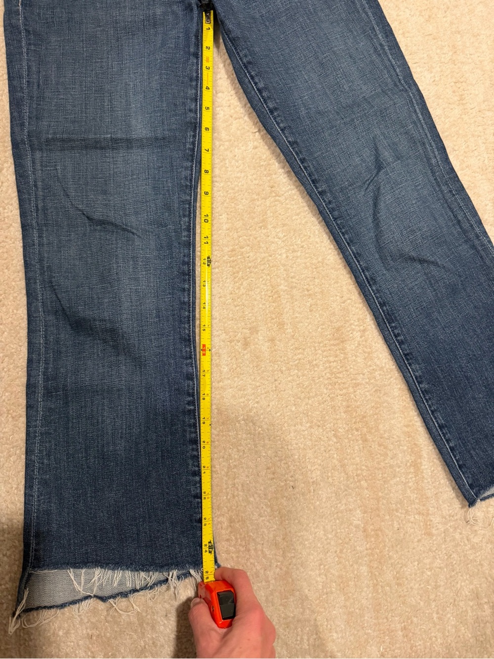 MOTHER The Insider Crop Fray Jeans in Girl Crush, 27 - Picture 8 of 9